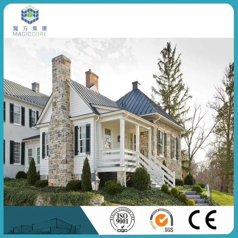 cold rolling steel ready made villa design lowes ceramic village houses modern light gauge steel structure villa