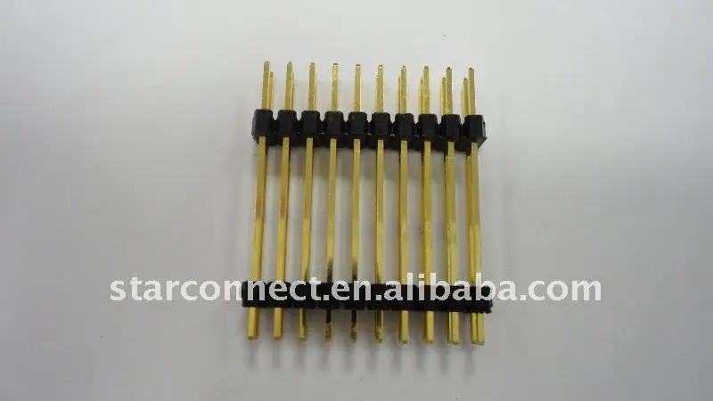 Штыревой разъем 1 мм 2 мм 1,27 мм 1,0 1,27 2,0 2,54 шаг один двойной мужской разъем штыревой разъем