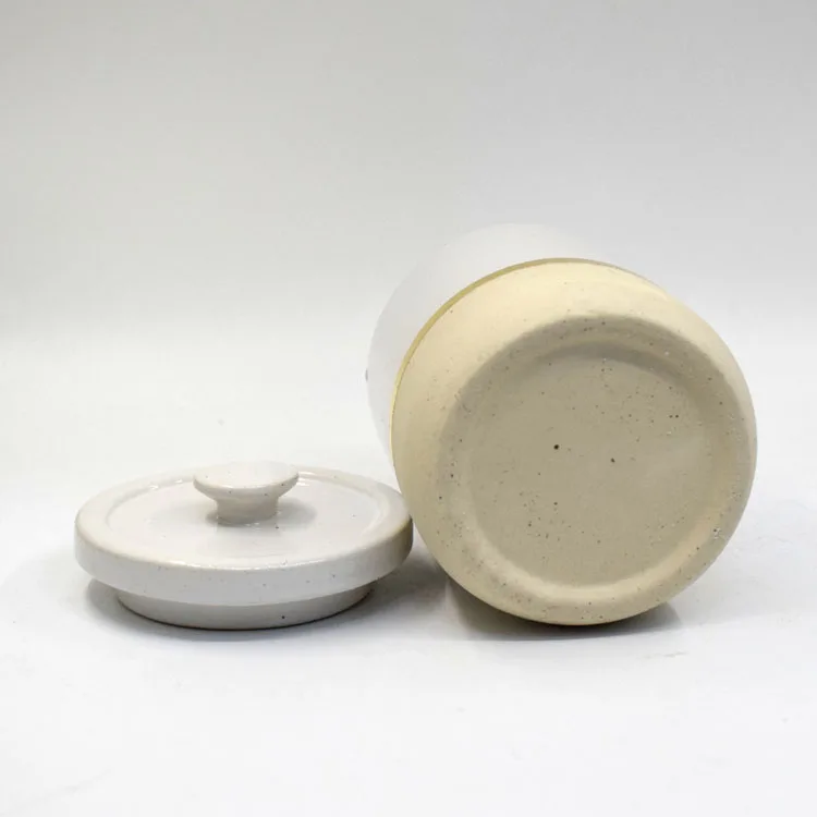 wholesale good looking ceramic cookie jar with ceramic lid