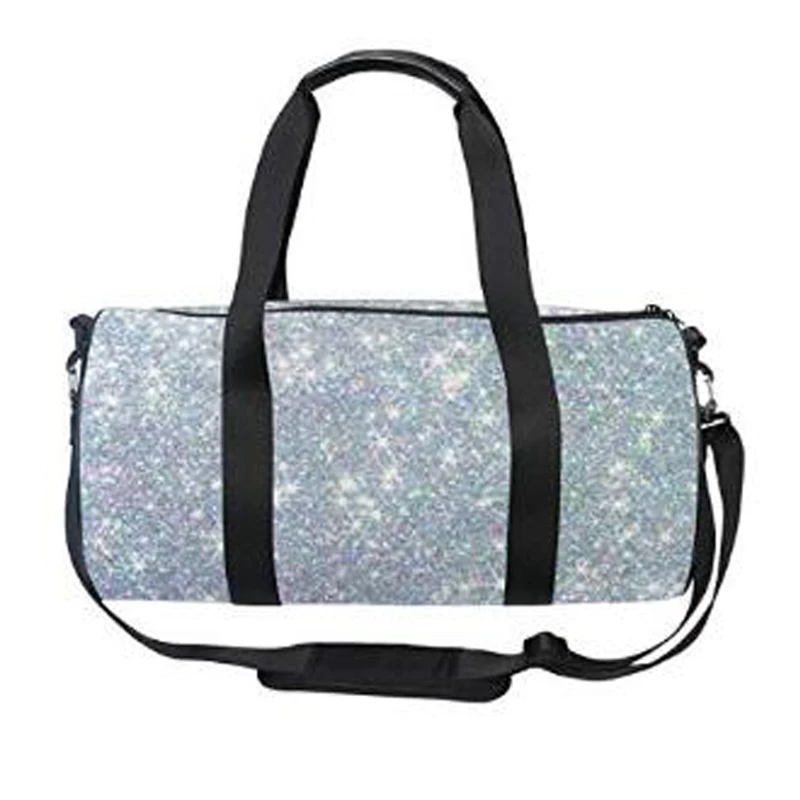 Блестящая блестящая спортивная сумка для спортзала, дорожная багажная сумка для мужчин и женщин (60814155204)