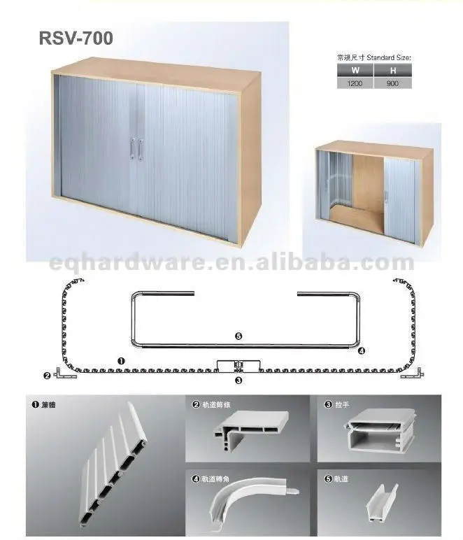 
Low Price Horizontal Aluminum Kitchen Decorative Roller Shutter 