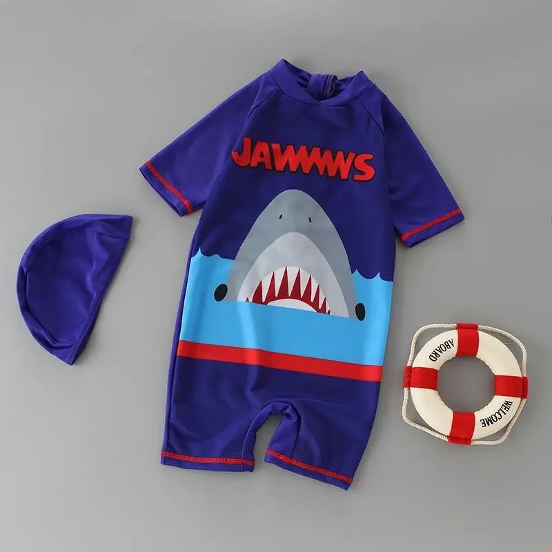 kids children shark designs 2 pcs fish unicorn cactus rash guard surf wear surf suit bathing suit beach wear swimsuit swimwear