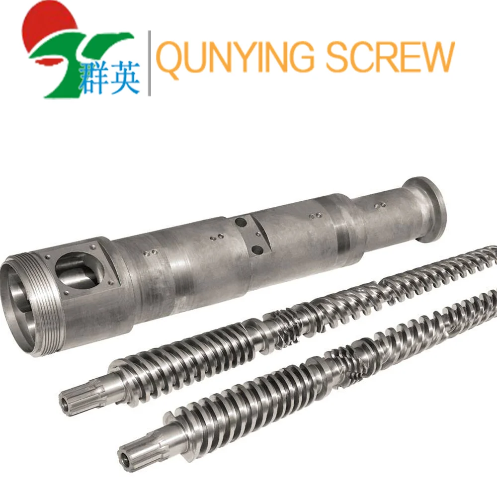 professional bimetallic conical twin extruder screw manufacturer bimetallic twin screw