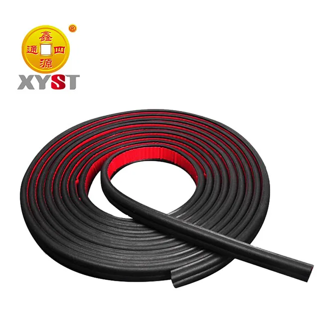 Eco-friendly Self-adhesion B-shape Type Moulding Trim Rubber Strip EPDM Sponge Extrusion Ozone Resistance, Flexible Etc -40~120℃
