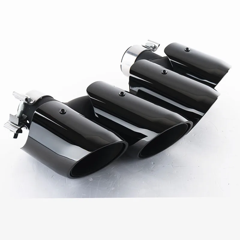 AUTO Car Carbon fiber Stainless Steel exhaust Muffler tails tips suit for Porsche  panamera Cayenne MACAN Sport style 2014-2017