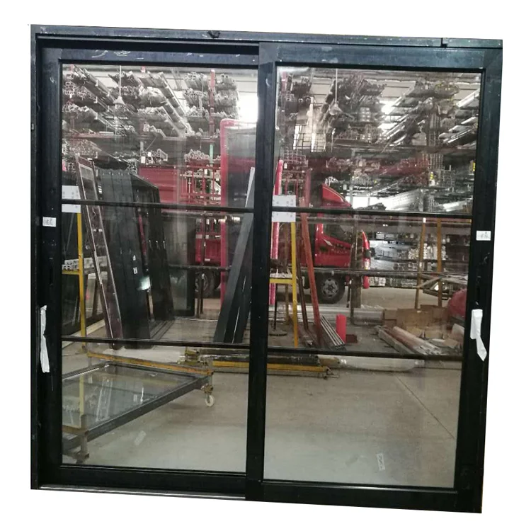 2.0mm profile thickness tempered glass aluminium sliding door
