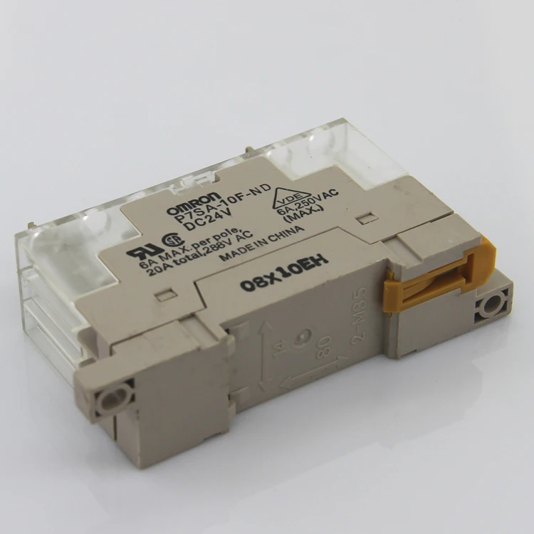P7SA-10F-ND, 10-pin safety relay base; G7SA-2A2B, 3A1B matching socket