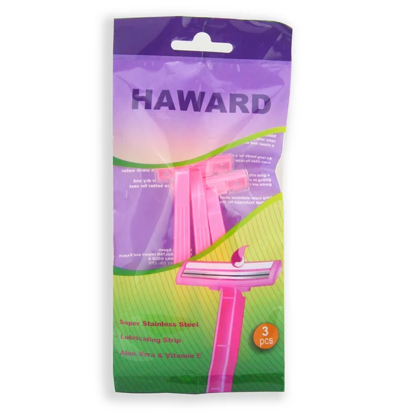 Twin Blade Razor Stainless Steel Blade Disposable Plastic Handle No Electronic Disposable Razor