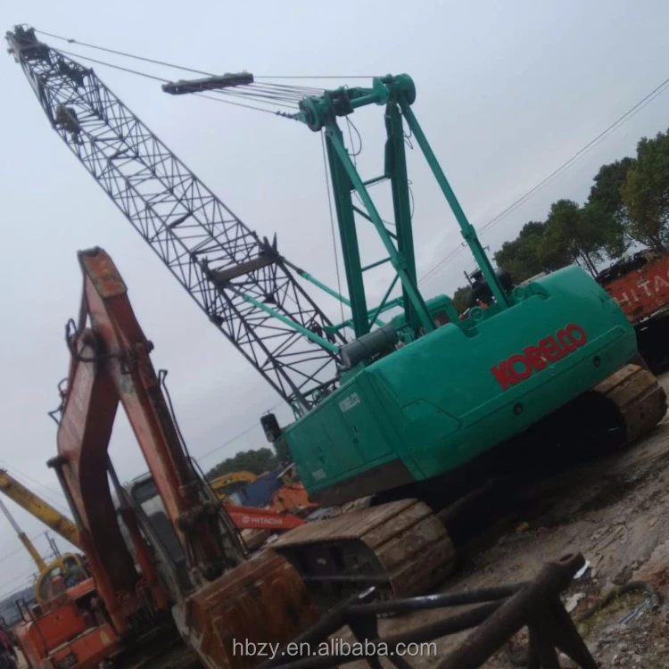50 ton used kobeco crawler crane/JAPAN ORIGINAL 50 TON USED KOBECO CRAWLER CRANE 7055/150 ton crawler crane