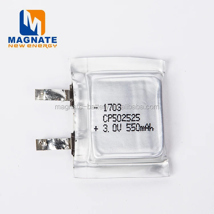 CP502425 3.0V Lithium Manganese Dioxide Battery LiMnO2 Primary battery cell