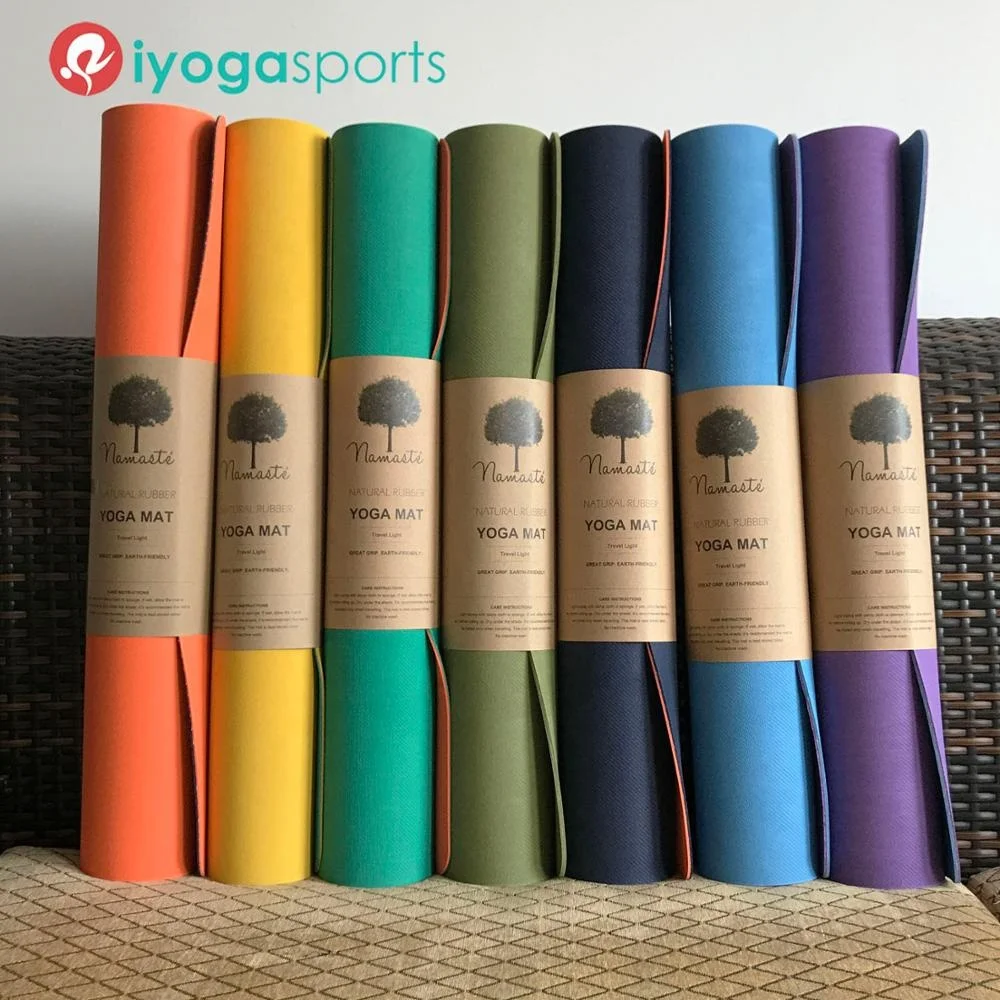 5mm thick non slip super grip jade yoga mat style custom jade green color private label 100% natural rubber yoga mat