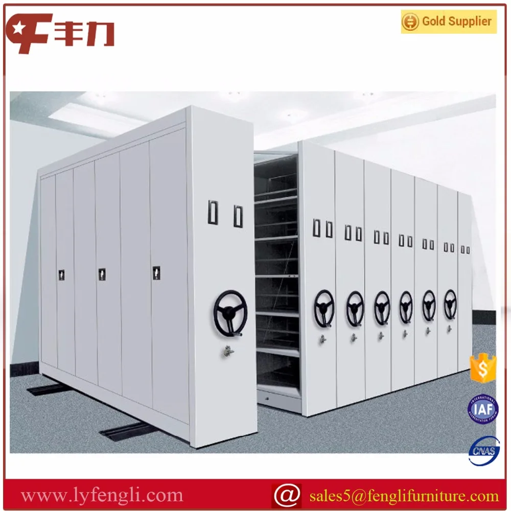 Professional Archives Mechanical Mobile Shelving Filing System