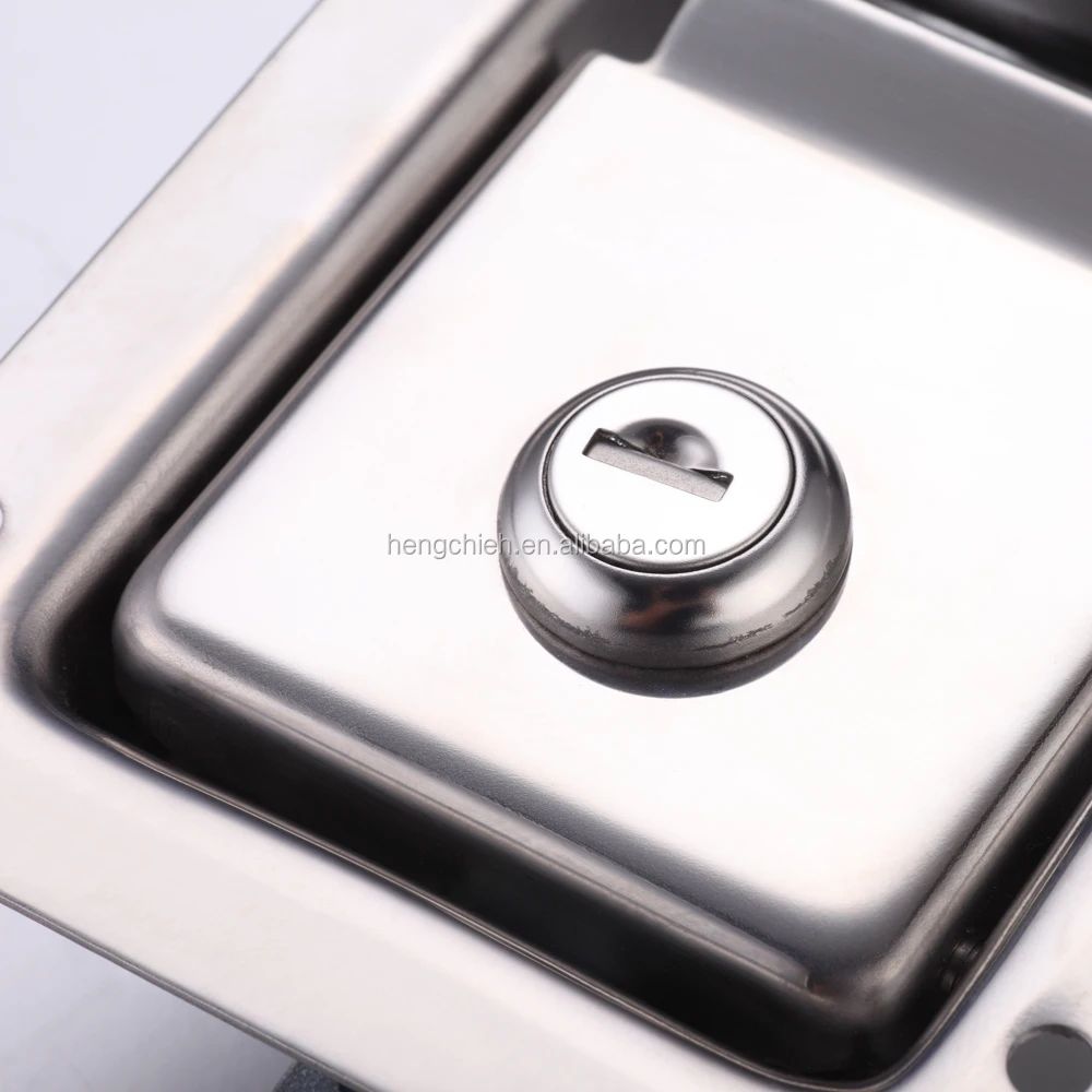 MS858A Silver Mirror-polished 304 Stainless Steel or Steel Special Vehicle/Truck Toolbox Panel Paddle Locks