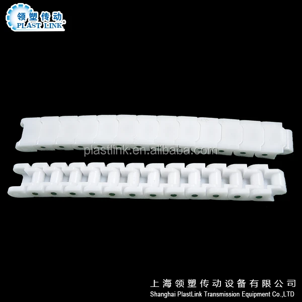 Plast Link 1080A sushi food assembly line 360 degree rotating plastic flex conveyor chain
