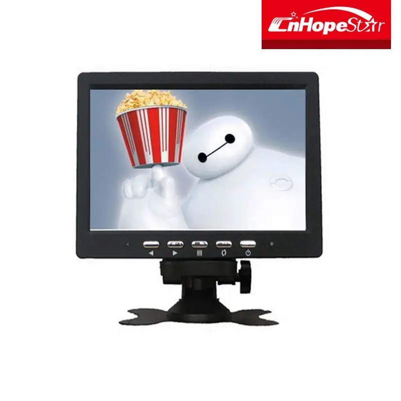 TV 16:9 7 inch ultra-thin TFT LCD color car monitor with 2av