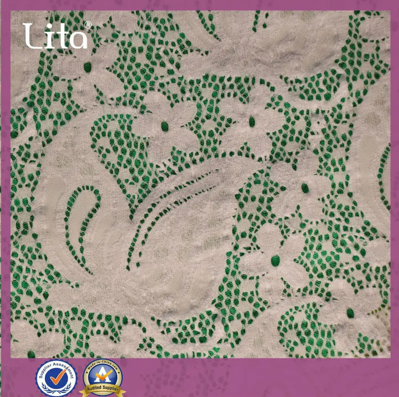 2014 new stylish jacquard lace fabric for lady