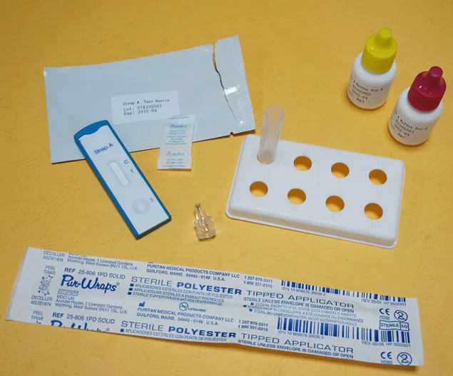 
test for Group A Streptococcal one step Strep A test card 