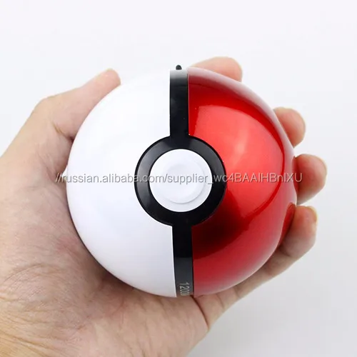 Новый 12000 мАч Покемонов Перейти Мяч Power Bank Magic Ball Зарядное Устройство Двойной Порт USB для Всех телефонов