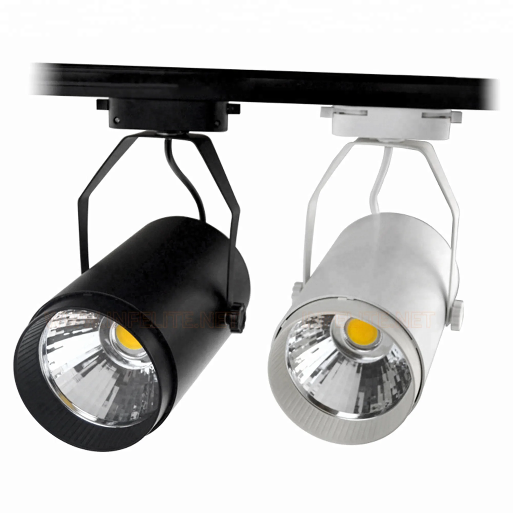 IN-TL101 LED Tracking Slider Rail Store Exhibition Spotlight 2-Wires 3-Wires 4-Wires 10W 12W 15W 18W 20W 30W COB LED Track Light