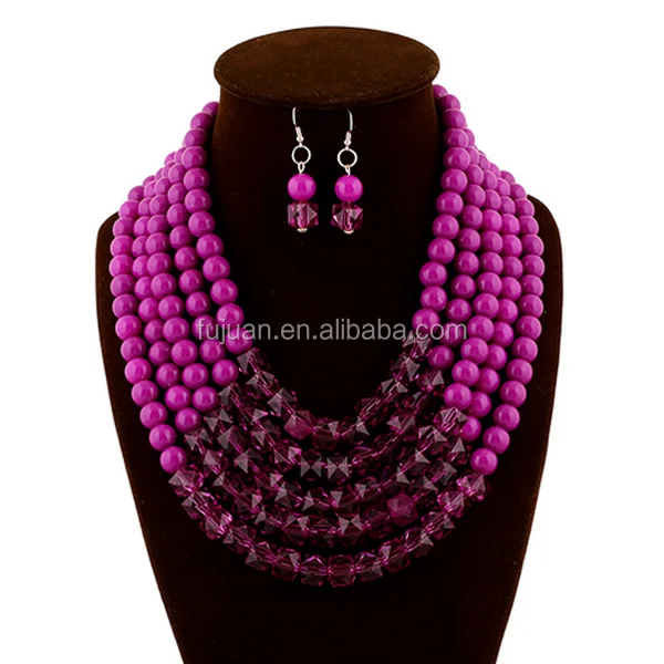 
 2016 Новый 5 однотонных цветов ручной работы акриловые бусины набор ювелирных изделий  