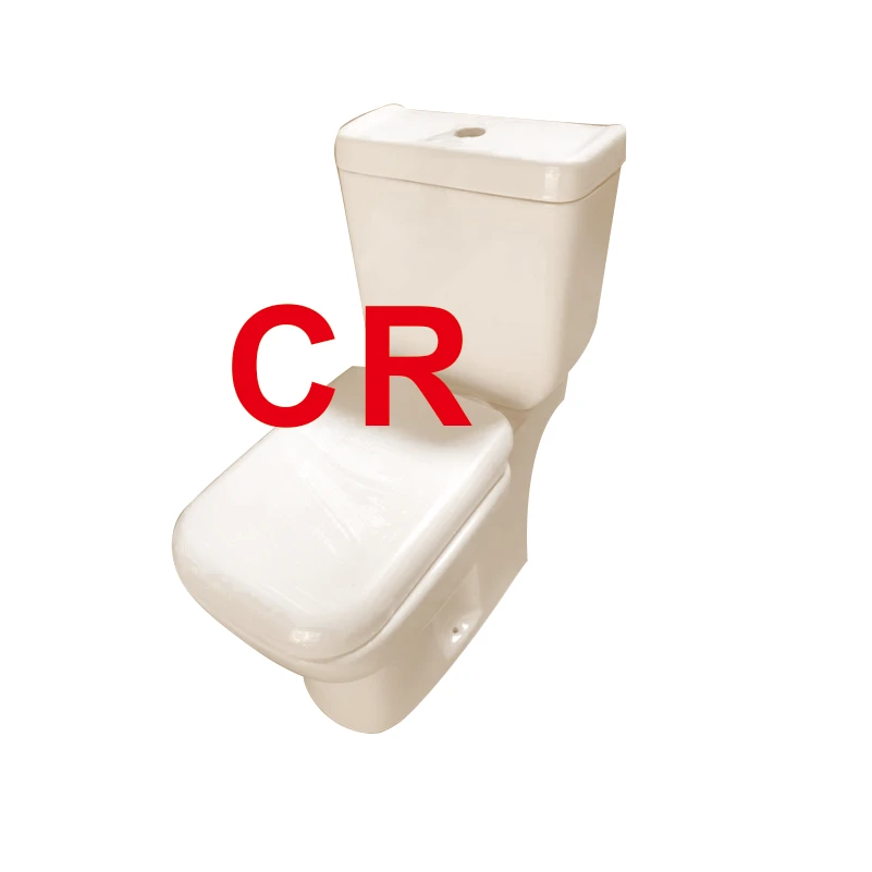 Africa style two piece twyford toilet and sink blue color wc toilet