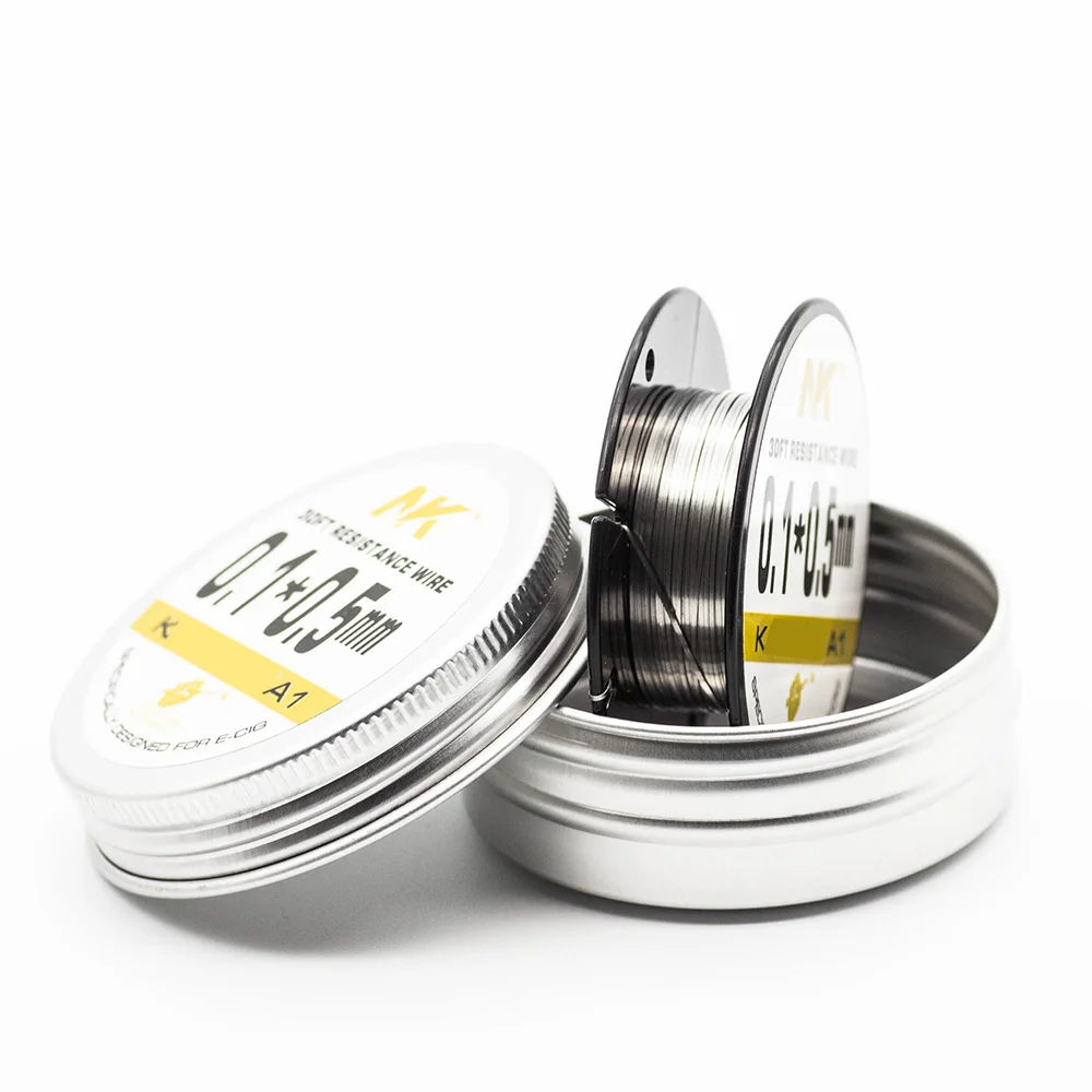 NK premium electric resistance wire 0Cr25Al5 30ft 0.1*0.5mm ribbon wire ka1 heating alloy element flat coil wire