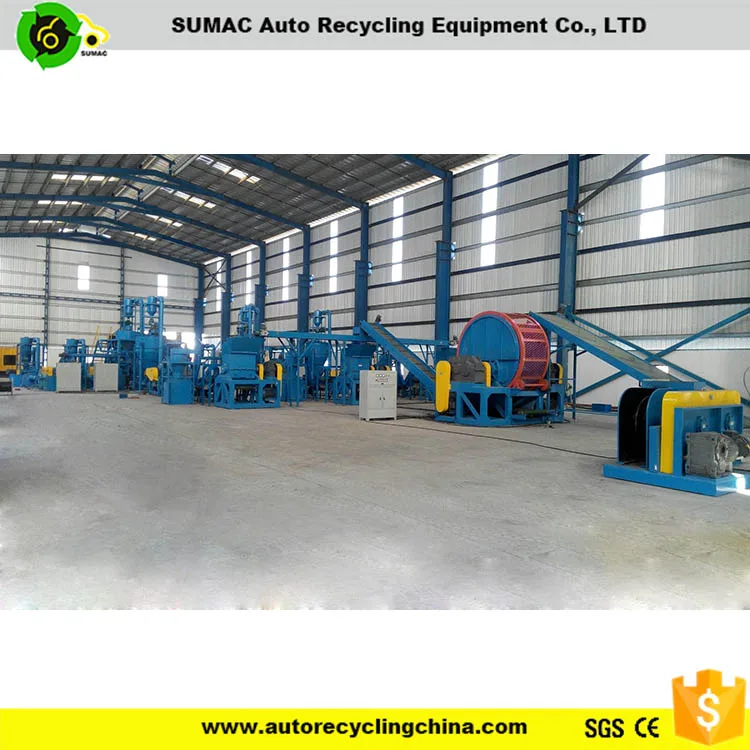 СУМАХ Отходы завод по переработке резиновых шин порошковые машина