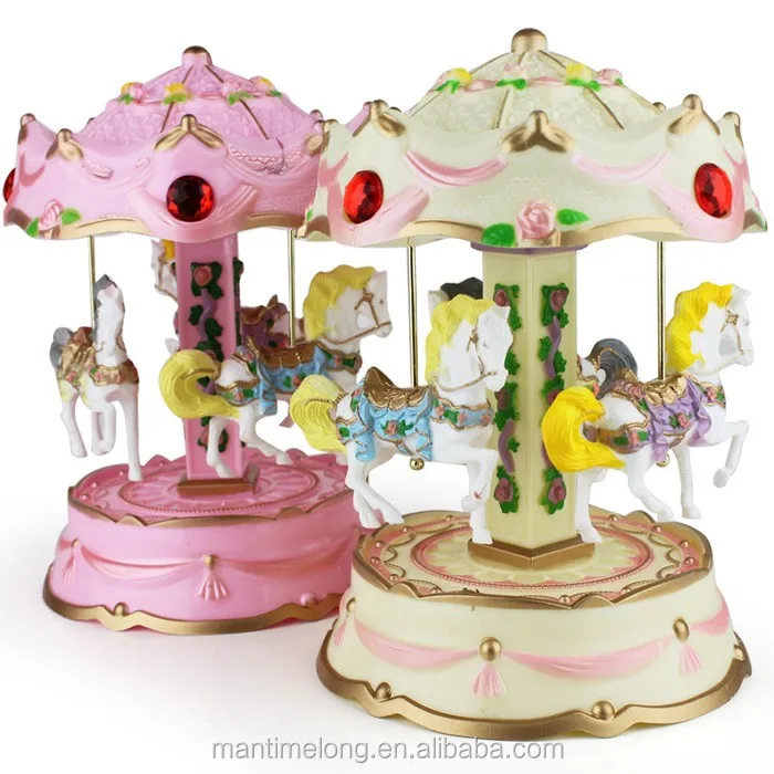 Merry-Go-Round Carousel Music Box For Kids Wedding Gift Toy