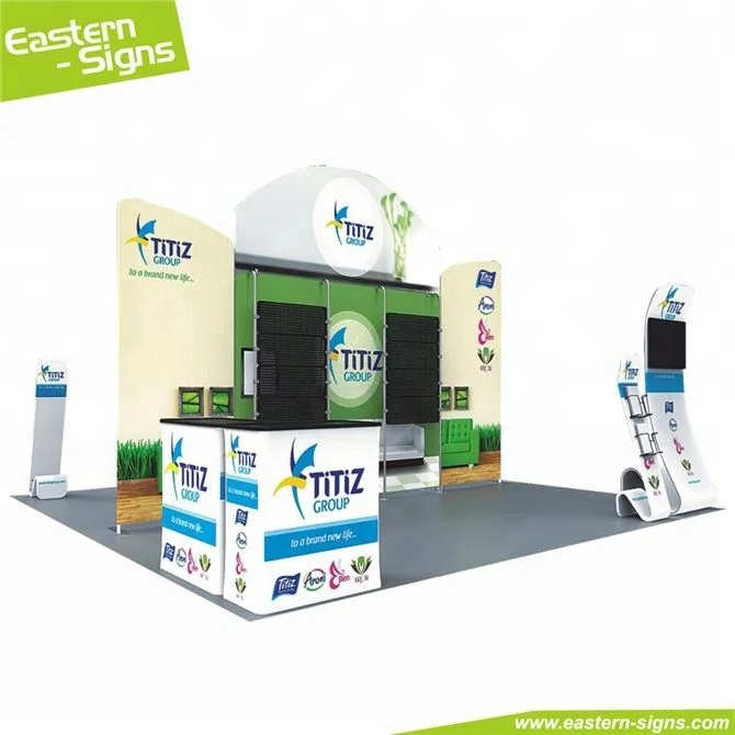 Best selling products full color advertising quick set up fashion trade show expo booth equipment