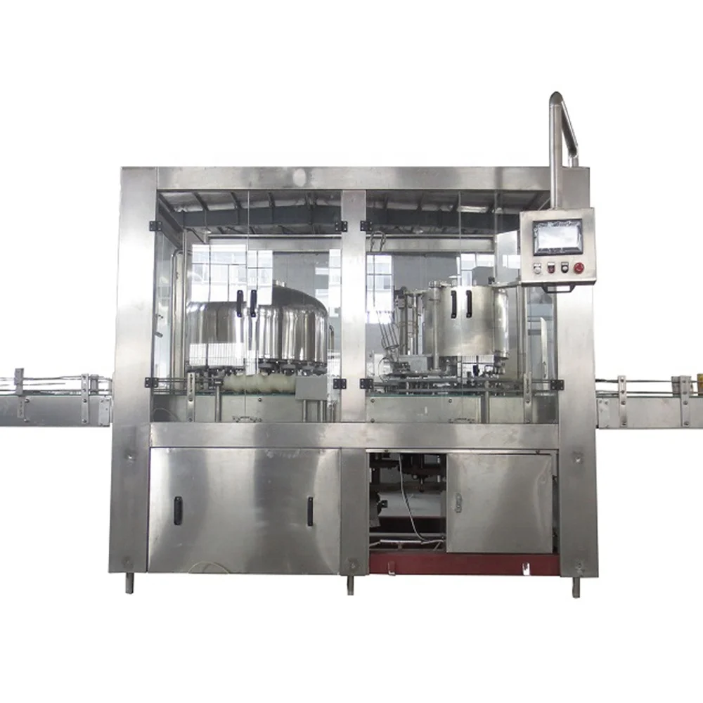 Gravity filling type full automatic aluminum plastic Can juice tin packing machine