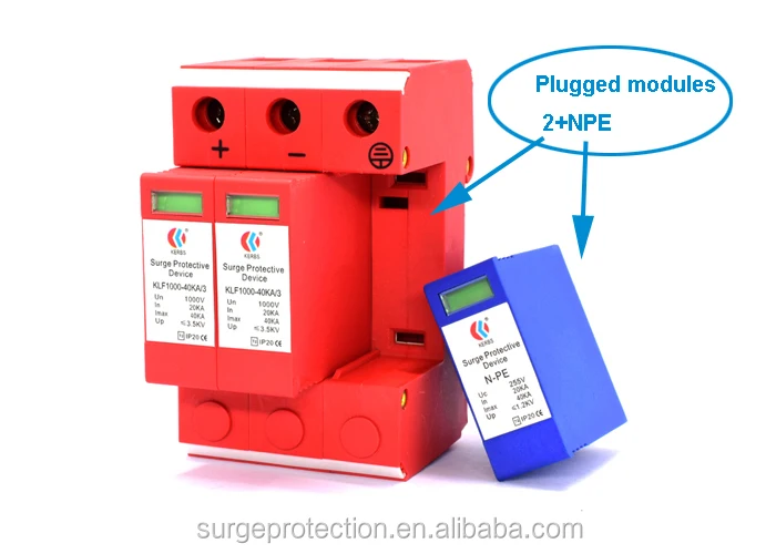 Shenzhen 1000vdc 20ka 40ka solar energy surge protector with remote control