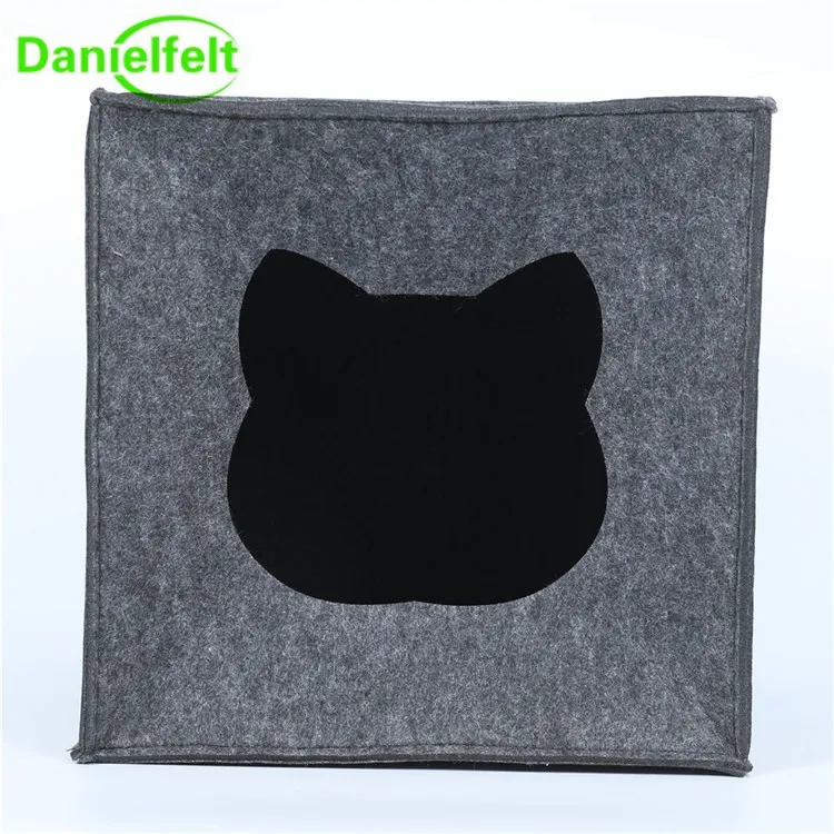 Felt Pet Dog Cave House Dog Bed Cat Nest