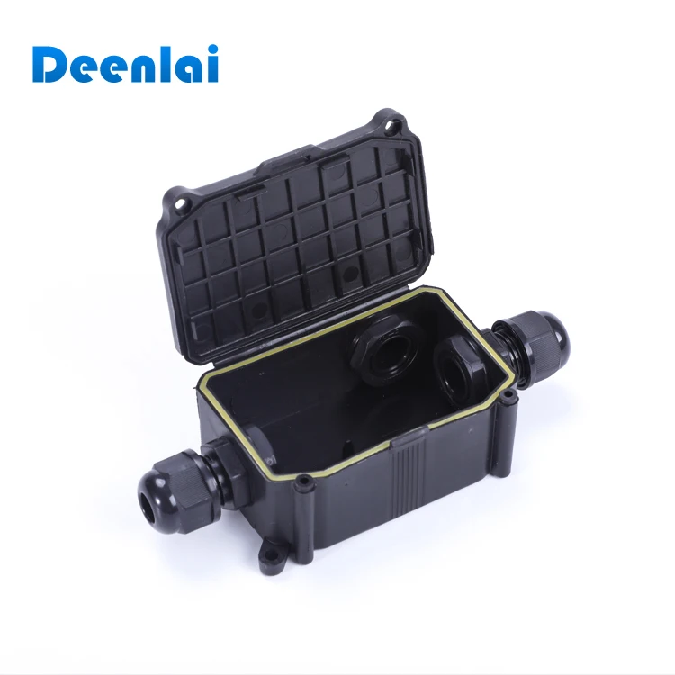 3 Way Outdoor Electronic Plastic IP66 Waterproof Junction Box with cover linked