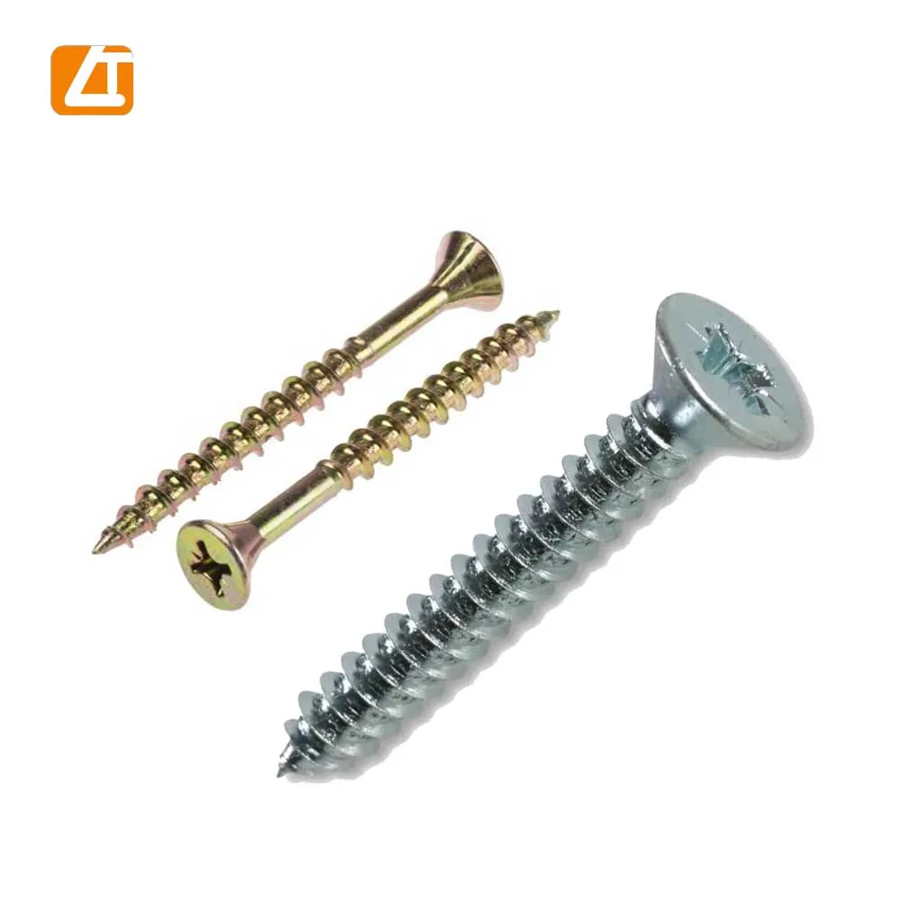 tornillo para melamina countersunk head single line tornillo de aglomerado