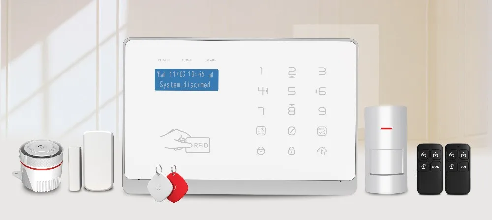 YL-007WM2FX GSM+WIFI Alarm Kit