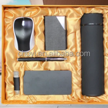 Flash drive mouse card holder pen Vacuum  VIP business Luxury gift sets