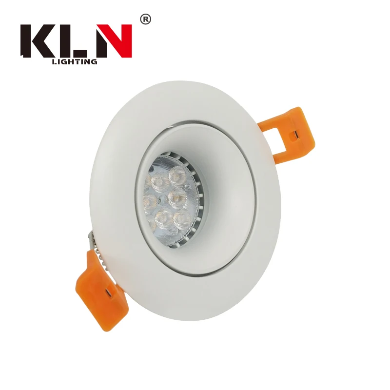 
Aluminum White Round LED Down Light Holder Dia 70mm 88mm 
