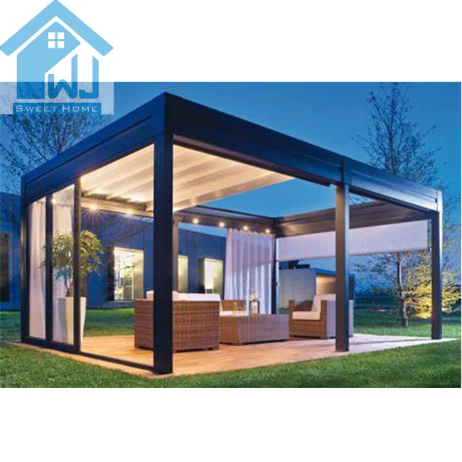 Large gazebo outdoor canopy carport patio cover aluminium pergolas for terrace