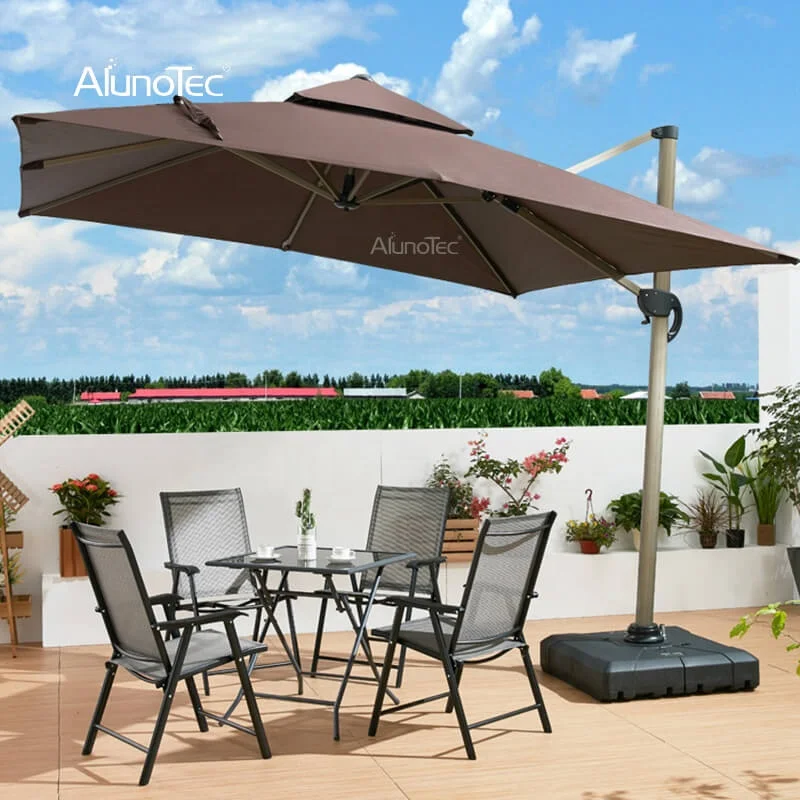 Wholesale Outdoor Villa Sun Courtyard Rome Parasol Outdoor Terrace Umbrellas Patio Designer Umbrella