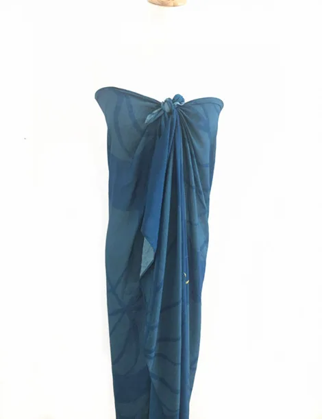 USA Hawaii Hot sale Thick Rayon custom print beach sarong pareo beach wear swimwear for bikini cover up