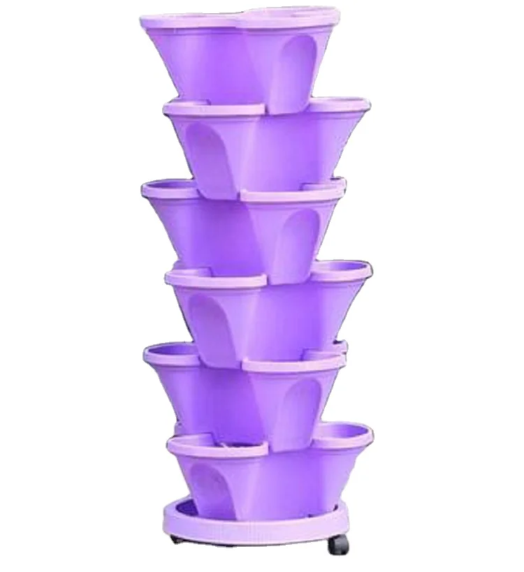 6 Layers Vertical Tower Garden Flower Pots