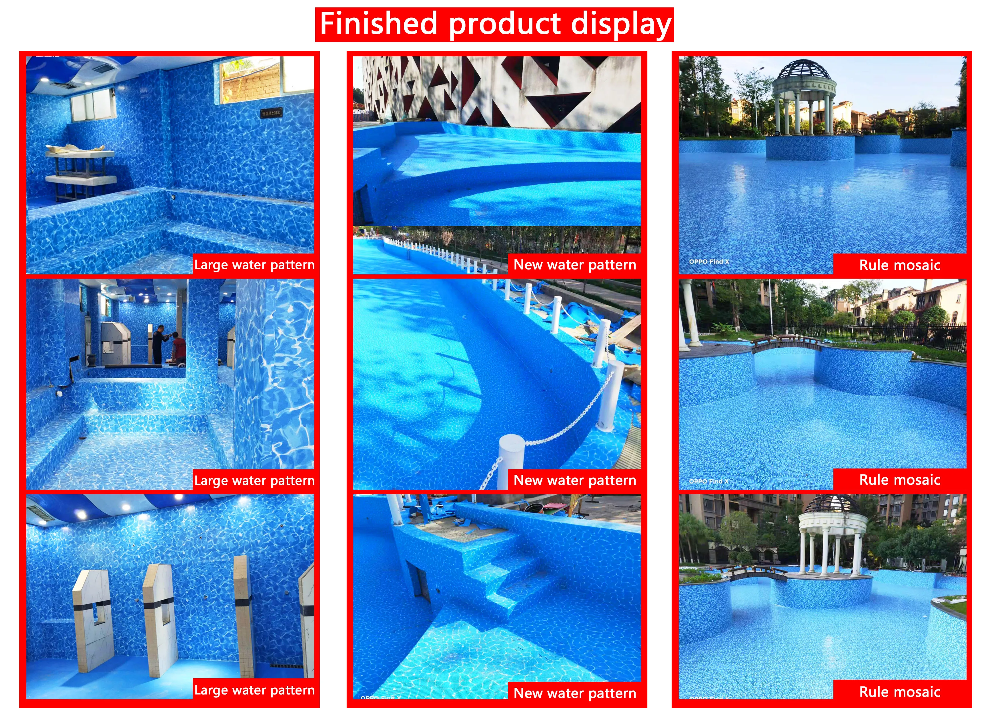 Tarpaulin pvc swimming pool liner beed Anti UV Mildew Resistant waterproof membrane liner roll Vinyl Liners for pools