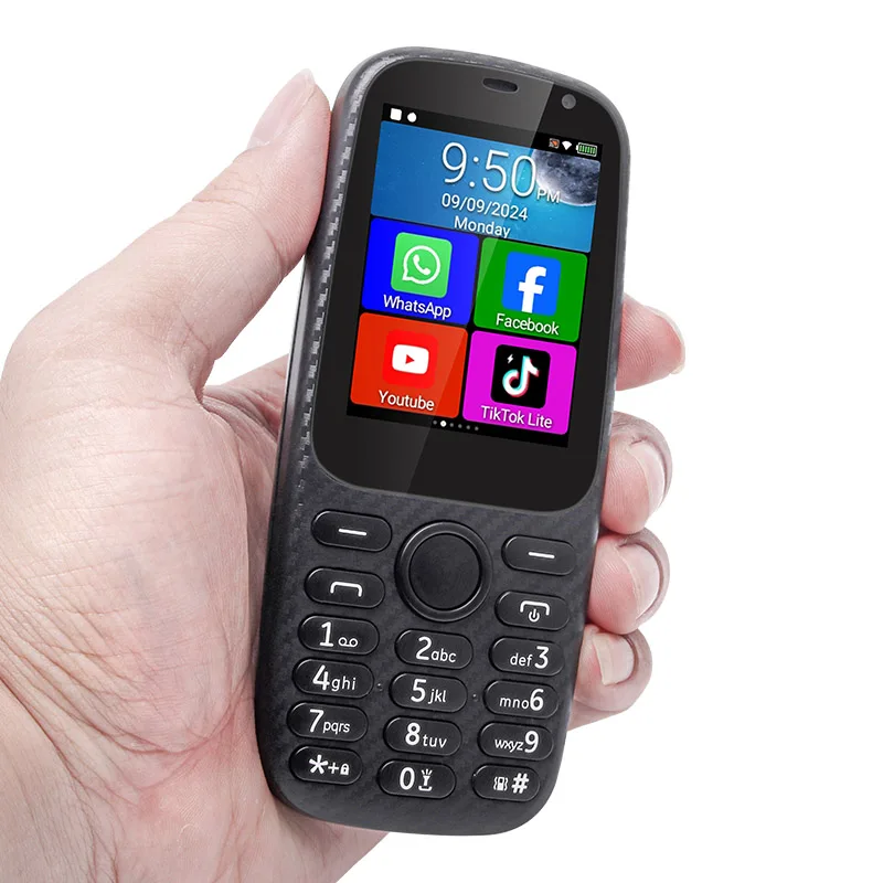 UNIWA A2408 2.4 Inch 1900mAh Battery Quad Core 4G Android Keypad Feature Phone