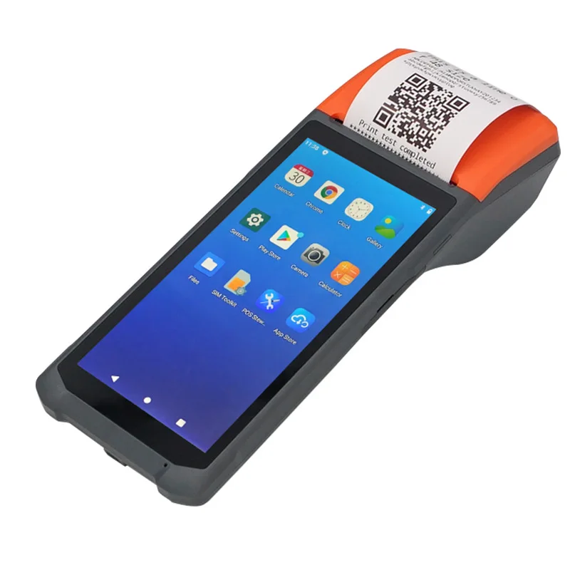 6.0 Inch 4 Core Touch Screen Wifi Bluetooth Android Wireless Mobile Machine Payment Terminal Cash Register Handheld Pos