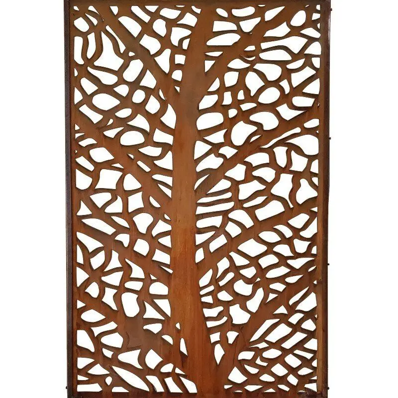 Customized chinese laser cut metal carved antique decorative screen manufacture