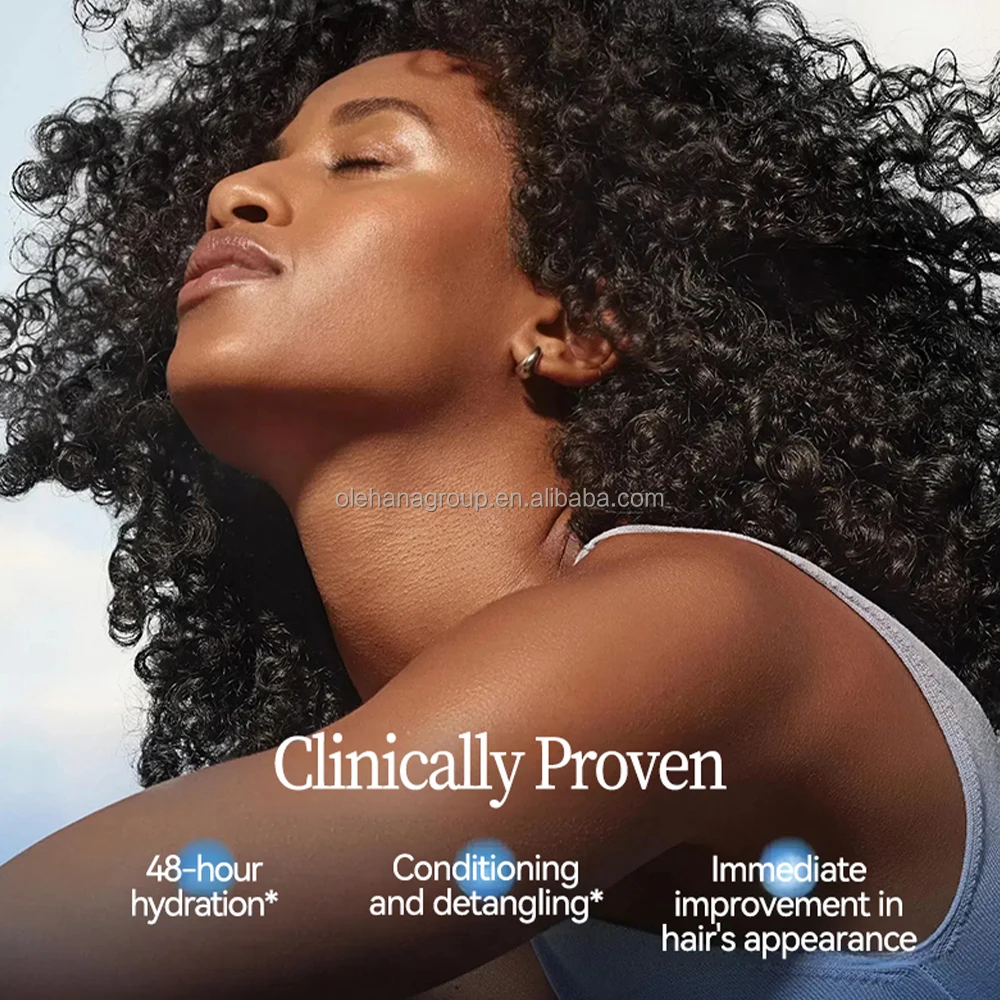 4 in 1 100% Vegan Organic Luxury Sulfate Free Hyaluronic Acid Hair Treatment Oil Conditioner Leave in Hair Care Shampoo Set