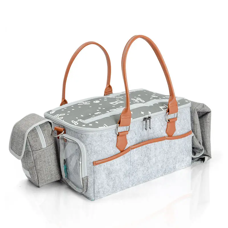 Large Portable Diaper Organizer Bag  XL Size Diaper Caddy Storage Bag Nursery Changing Table Car and More  Travel Baby Caddy