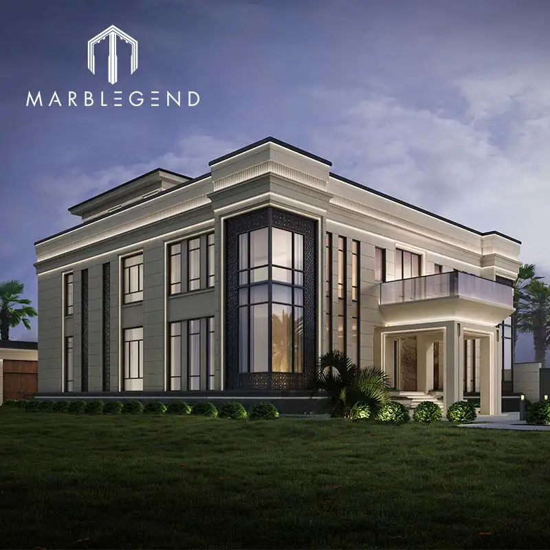 Luxury modern villa design architecture cladding exterior wall design service