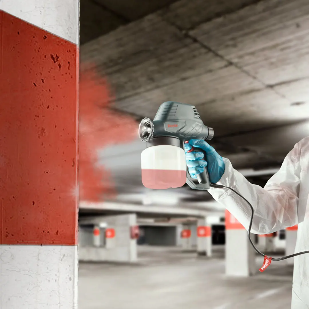 Ronix Model 1313 130W 800ml Lightweight Portable Safe Household Electric Paint Spray Gun with High Pressure