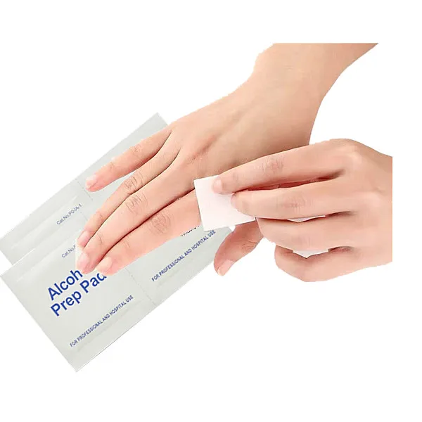 Neutral packaging Alcohol swab alcohol pad for daily cleanse use with CE certificate